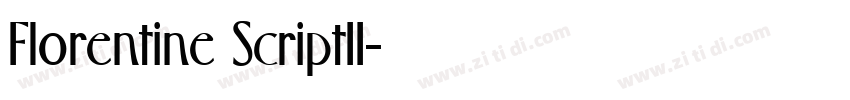 Florentine ScriptII字体转换
